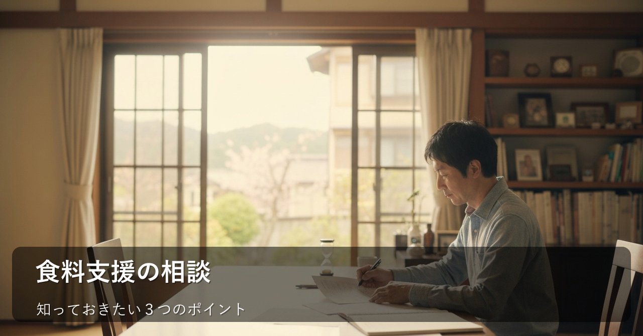 食料支援、どう相談すれば？知っておきたい３つのポイントと準備