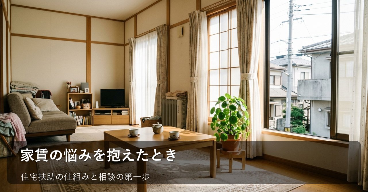 家賃の支払いが不安なとき、住宅扶助の基本と相談先を整理しよう